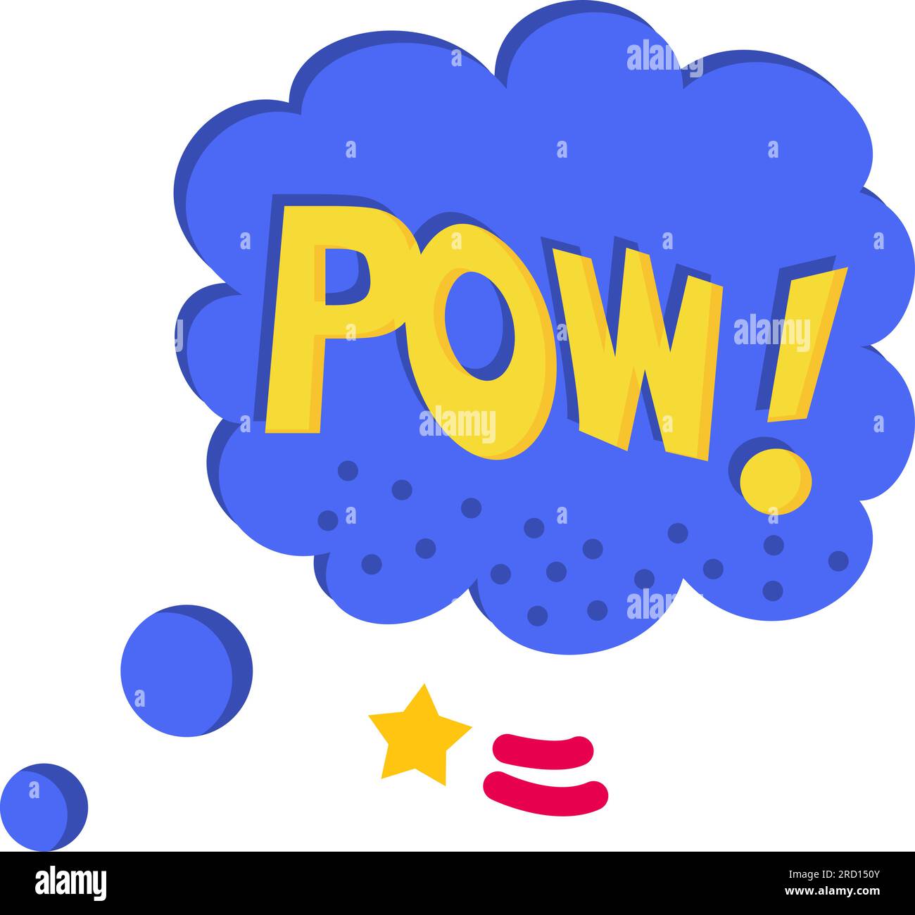 Pow Bubble Icon Image Stock Vector Image &amp; Art - Alamy