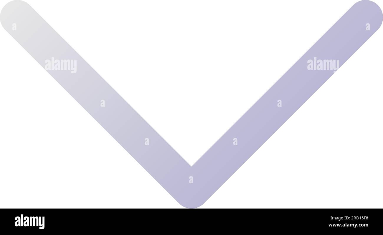 Scroll down pixel perfect flat gradient two-color ui icon Stock Vector