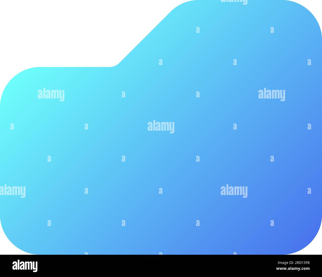 Folder pixel perfect flat gradient two-color ui icon Stock Vector
