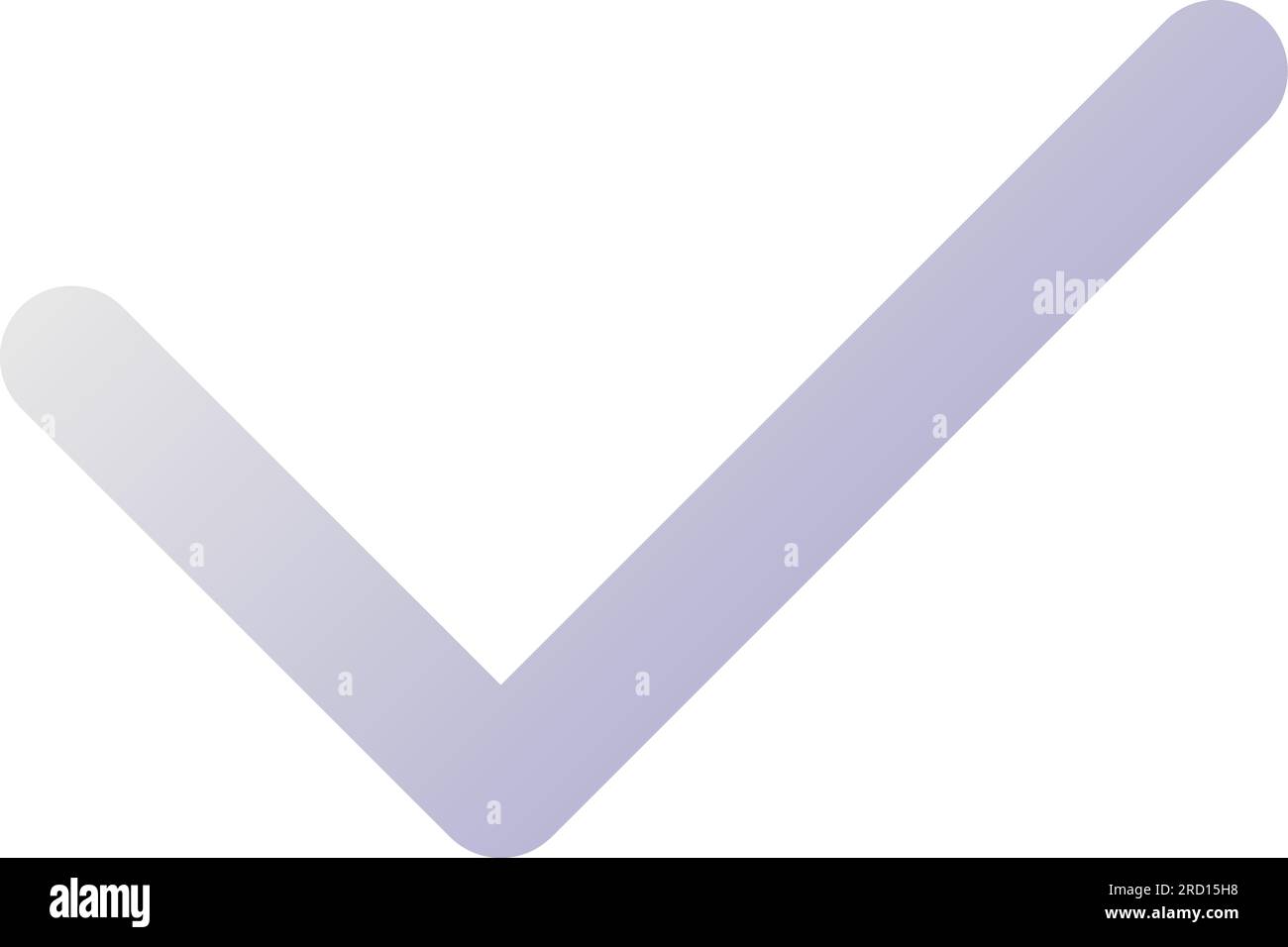 Checkmark pixel perfect flat gradient two-color ui icon Stock Vector