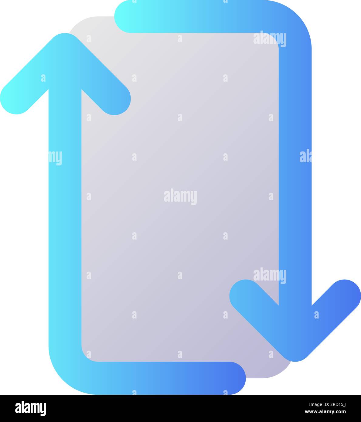Repeat pixel perfect flat gradient two-color ui icon Stock Vector