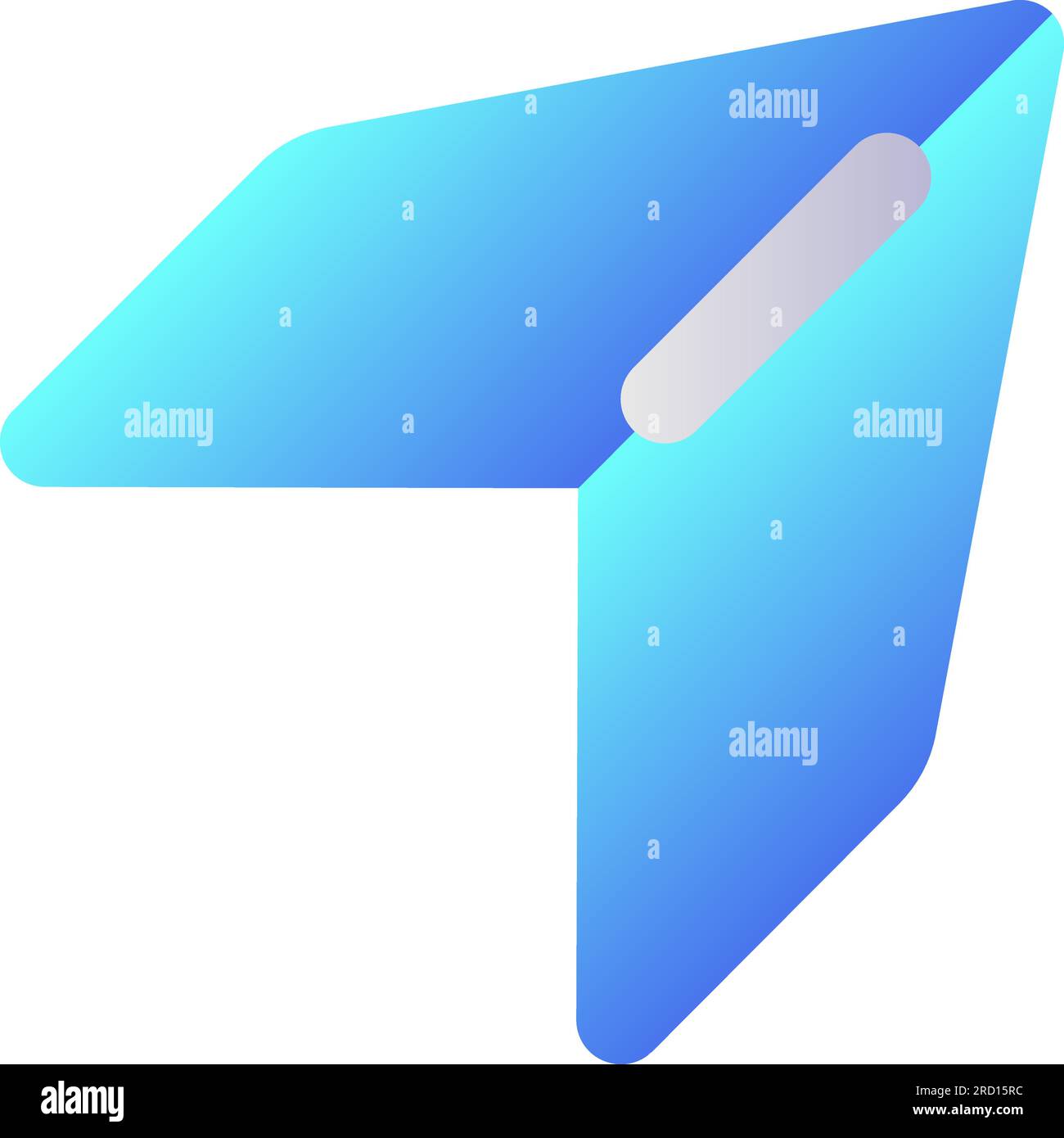 Share and repost pixel perfect flat gradient two-color ui icon Stock Vector