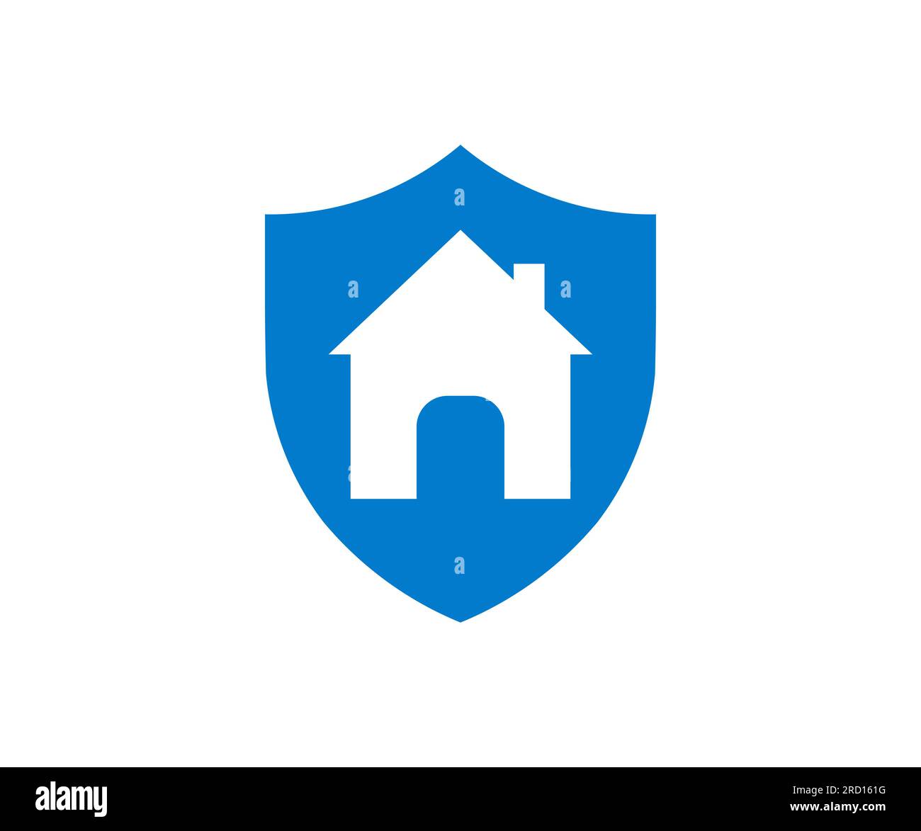 House insurance form for homeowners icon. House and shield sign, housing insurance against impending loss and fire vector design and illustration. Stock Vector