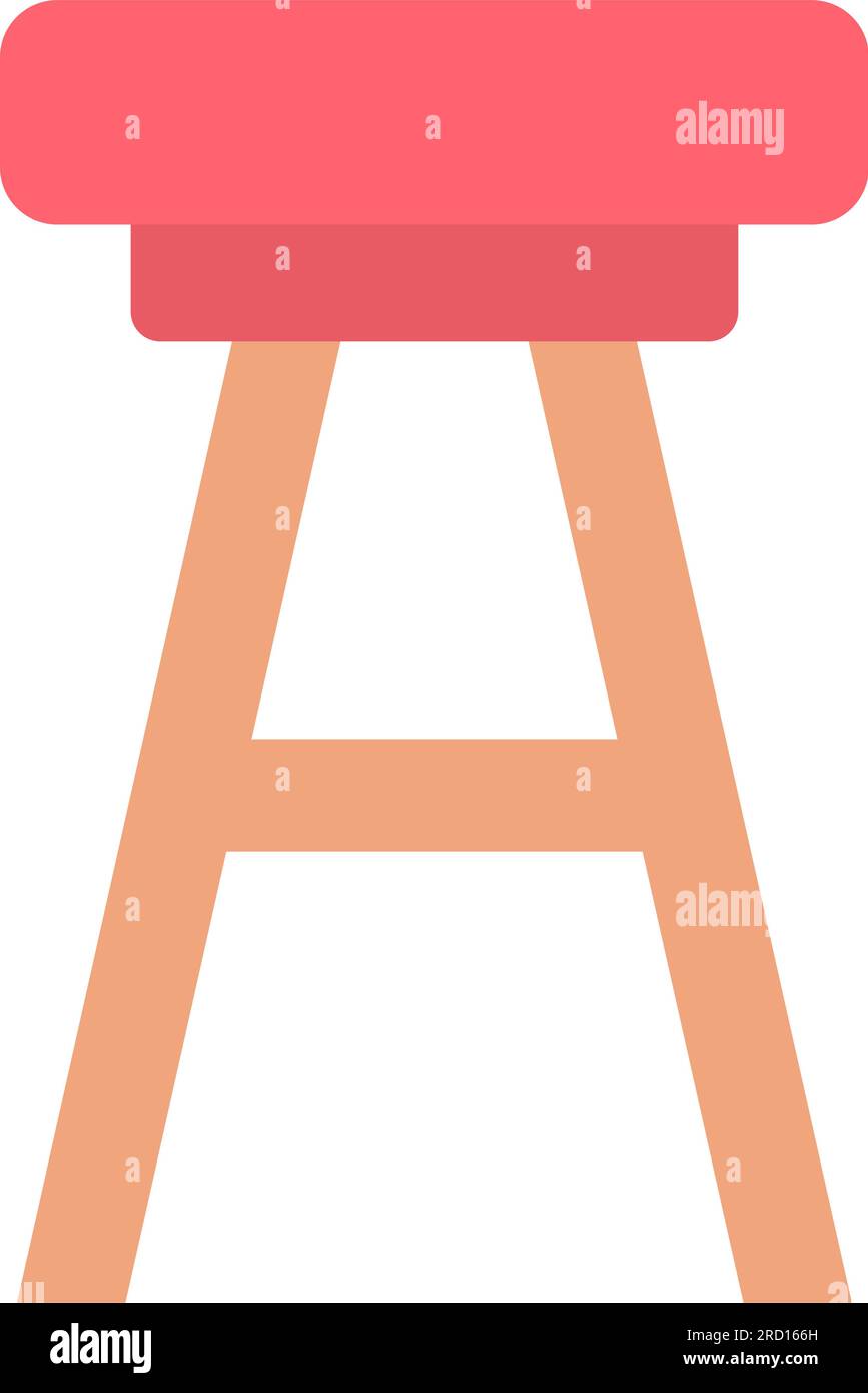 Stool Icon Image. Stock Vector