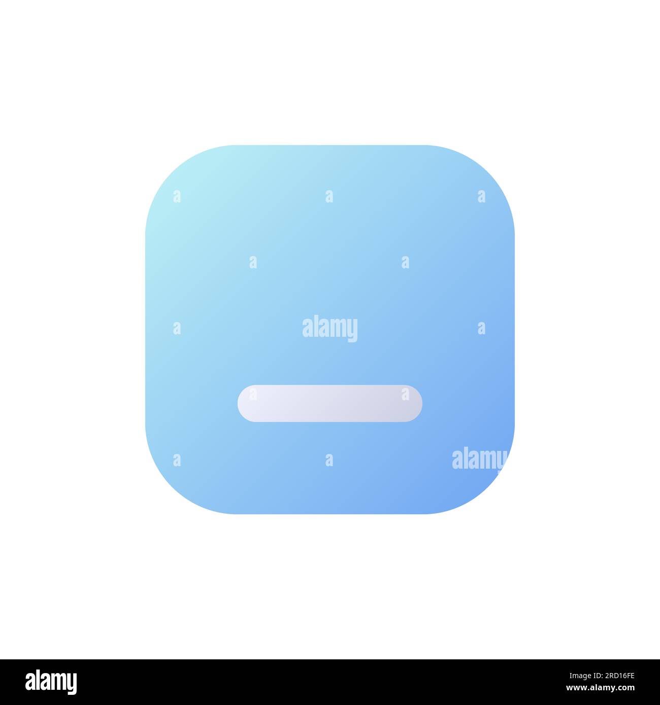 Minimize button pixel perfect flat gradient two-color ui icon Stock Vector