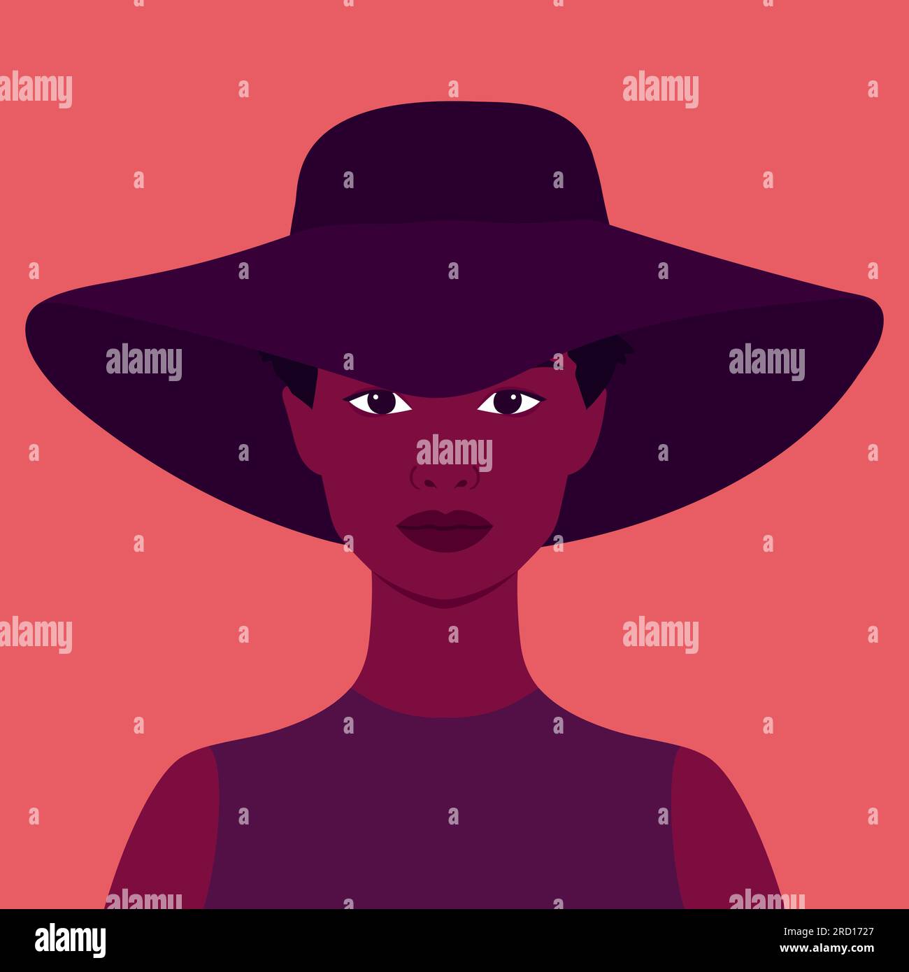 African woman face silhouette hi-res stock photography and images - Alamy