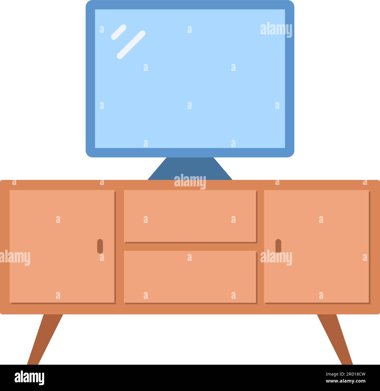 TV Stand Icon Image Stock Vector Image & Art Alamy