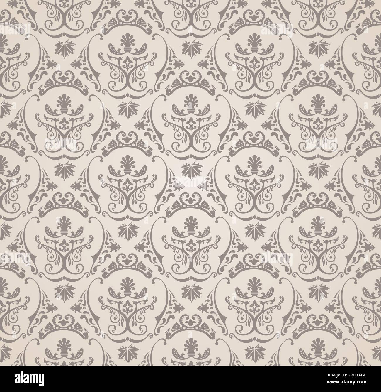 Elegant seamless pattern with classic tracery on a white