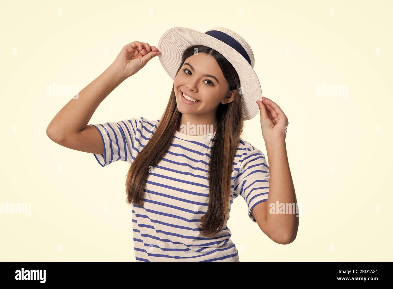 summer stylish smiling teen girl in studio. photo of summer stylish ...