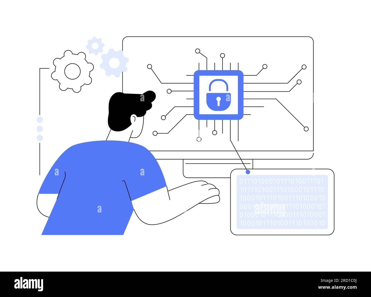 Encryption abstract concept vector illustration Stock Vector Image ...
