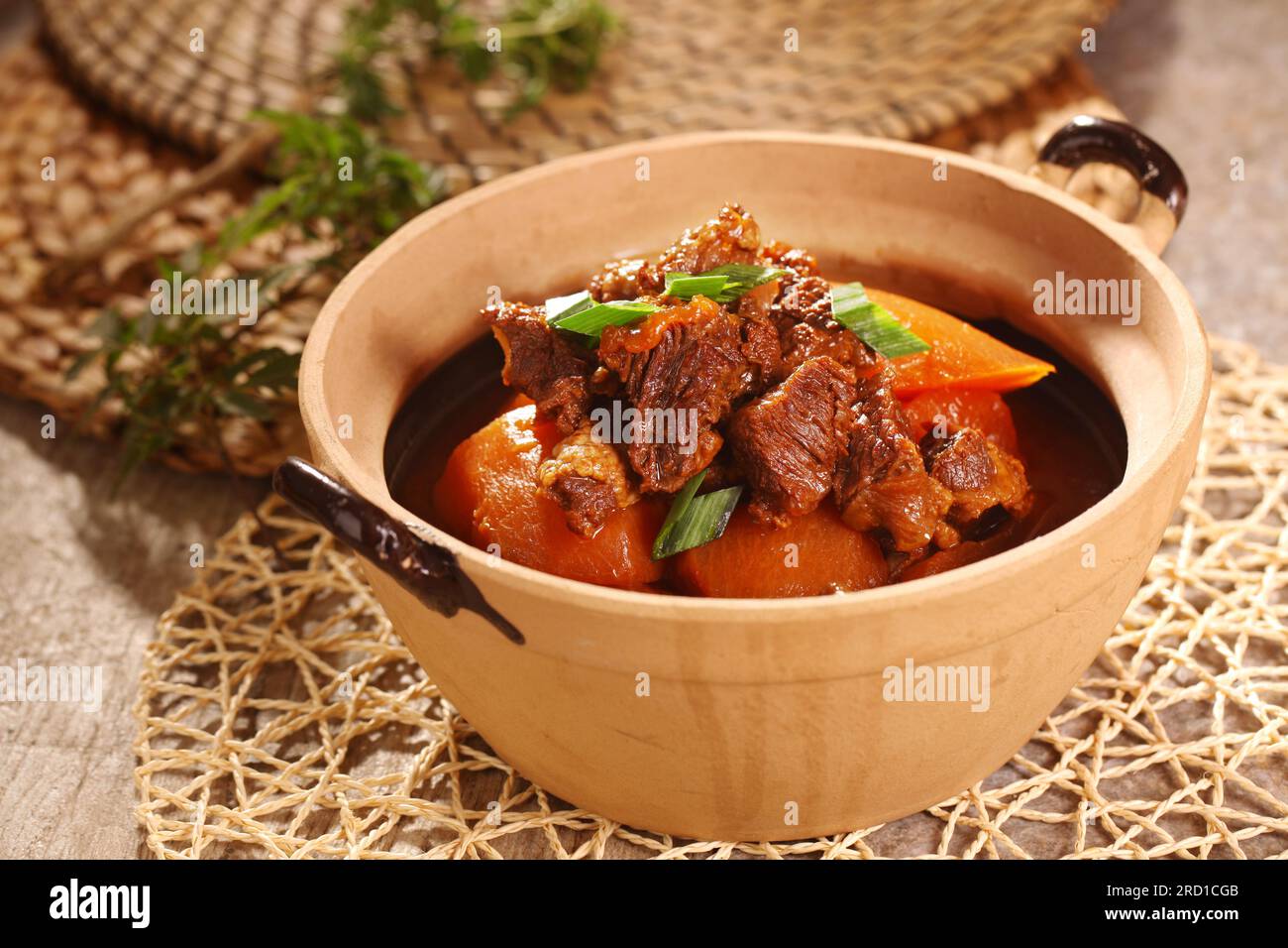 Chinese food, delicious food, Stew radish and beef brisket,Beef Offal