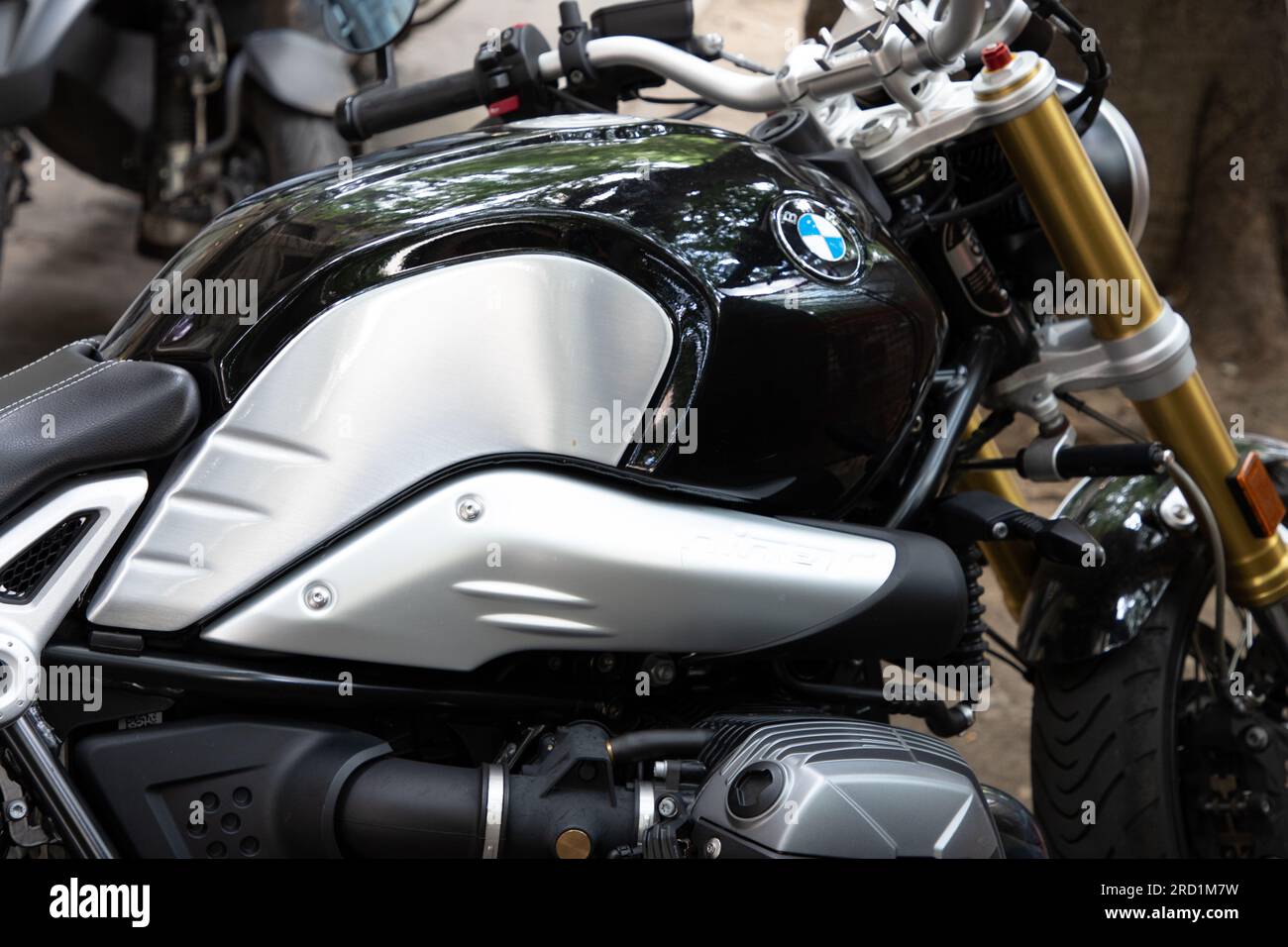 Bordeaux , France - 07 01 2023 : BMW r nine-t motorcycle brand text and  sign logo on r 1200 nine t neo retro german motorbike Stock Photo - Alamy