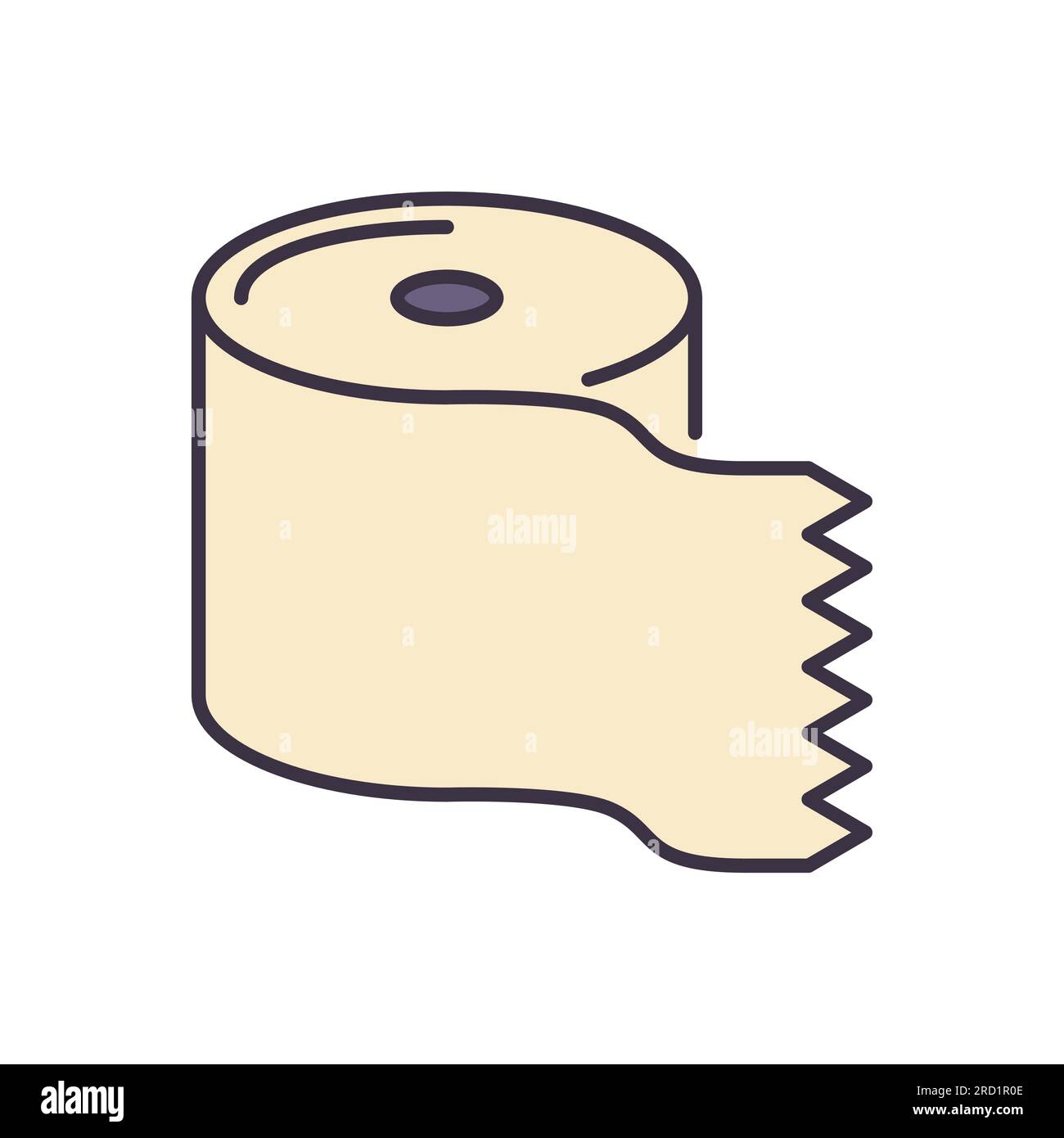 Toilet paper related vector icon. Toilet paper sign. Isolated on white ...