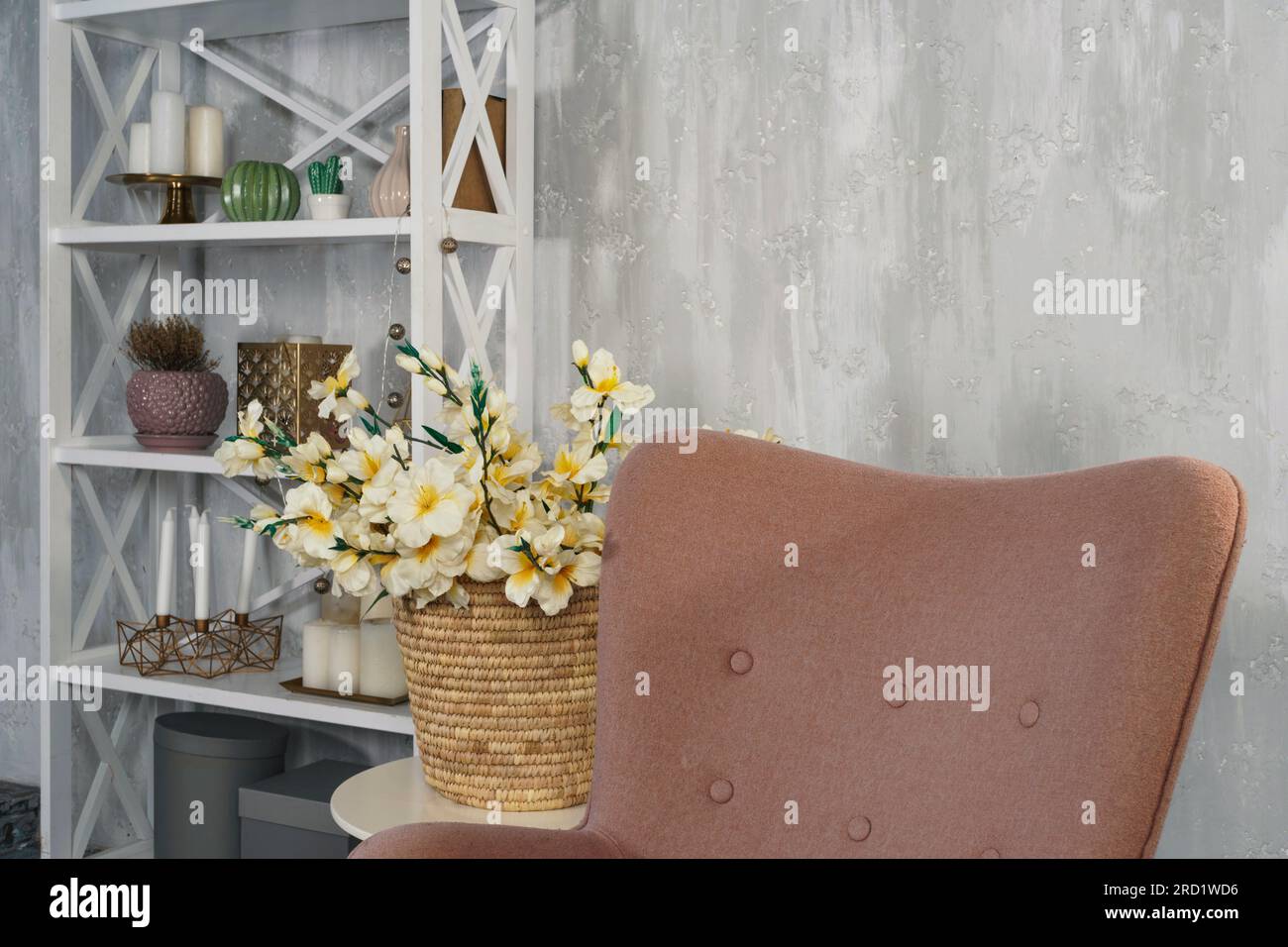 Modern studio interior, copy space Stock Photo