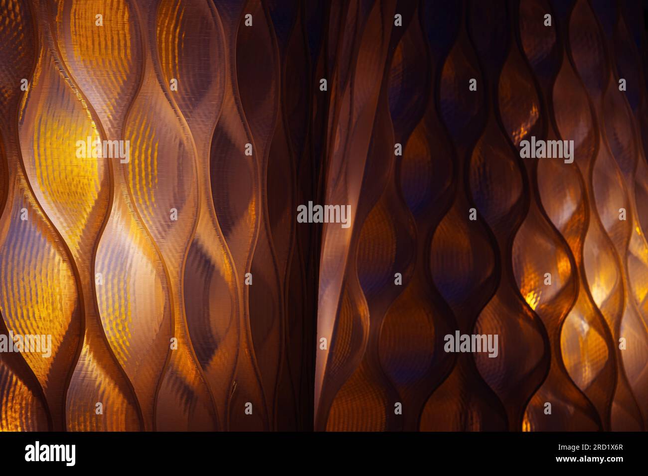 abstract plastic shape with lights and shadows Stock Photo Alamy