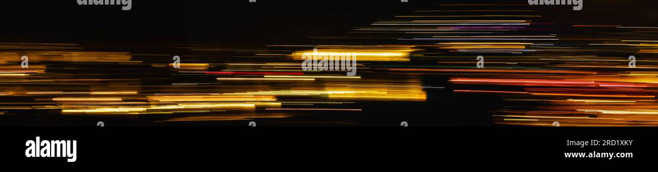 light trails in the dark Stock Photo - Alamy