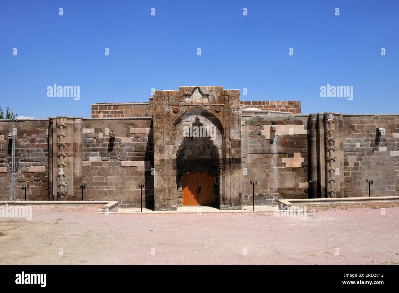 Karatay Caravanserai located in the district of Bunyan in Kayseri. The caravanserai was built in 1240 by the Seljuk vizier Celalettin Karatay. Stock Photo