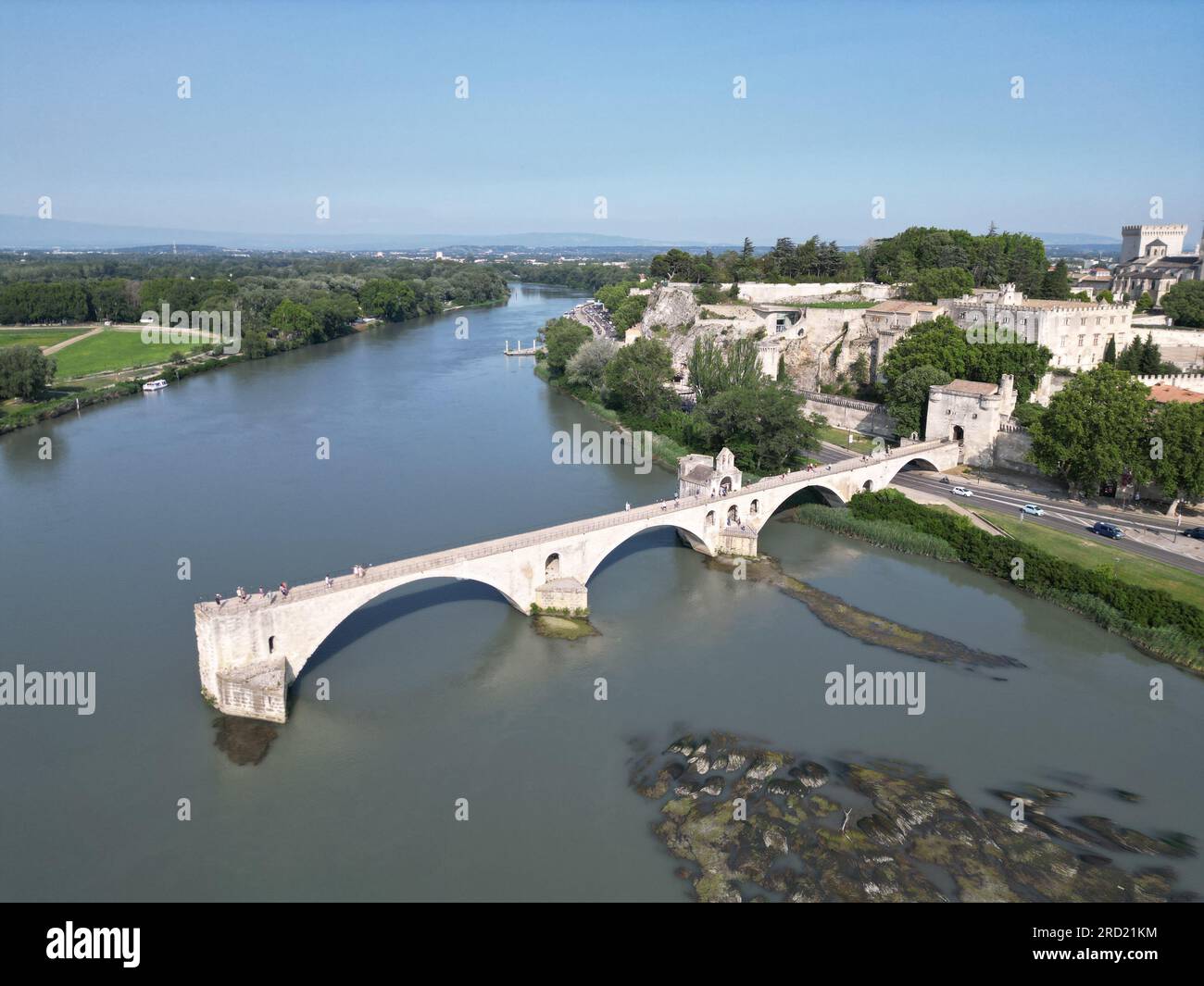 Pont d'Avignon mediveal bridge with only four arches survive France ...