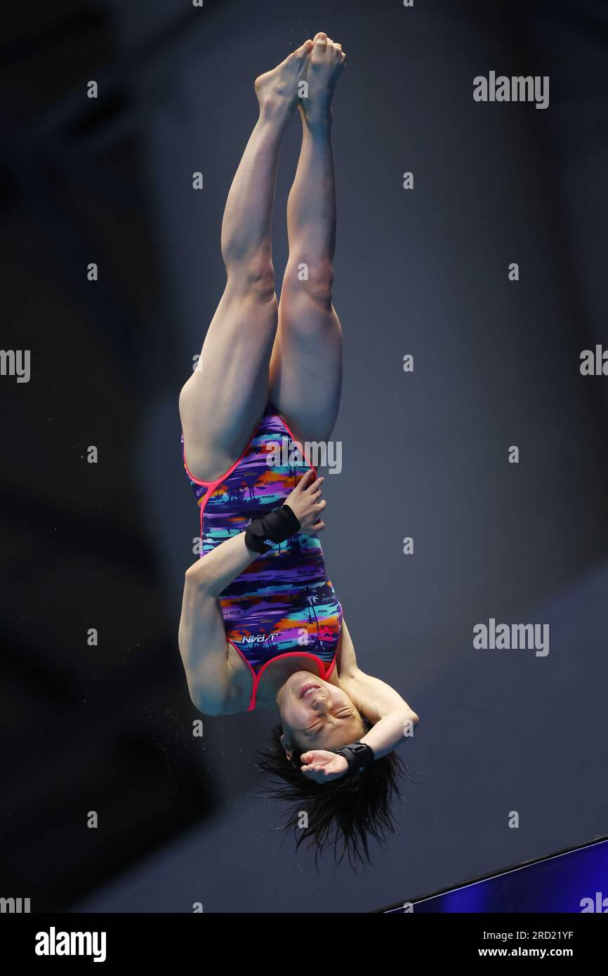 Fukuoka, Japan. 18th July, 2023. Matsuri Arai (JPN) Diving World