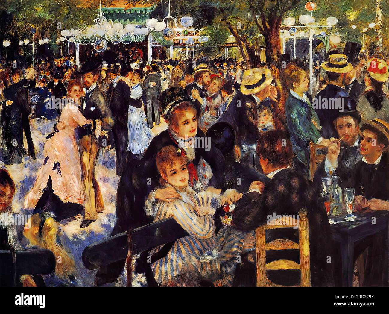 Dance at moulin de la galette hi-res stock photography and images