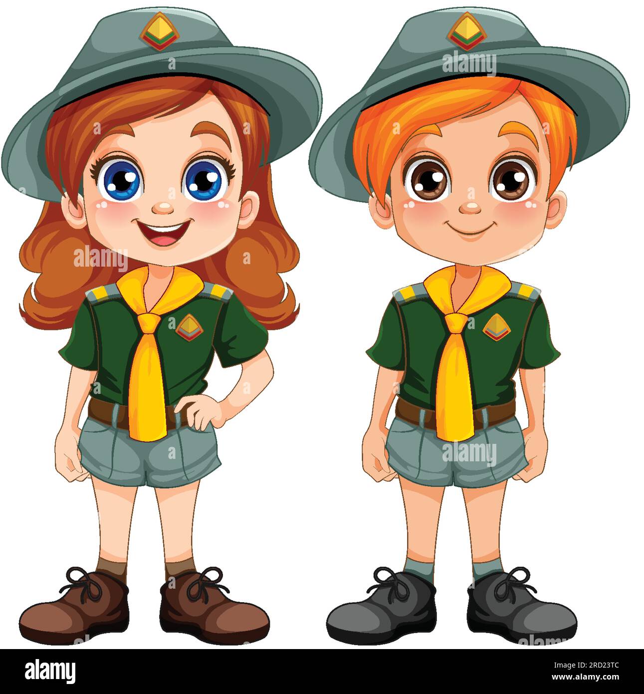 girl scout and boy scout costume