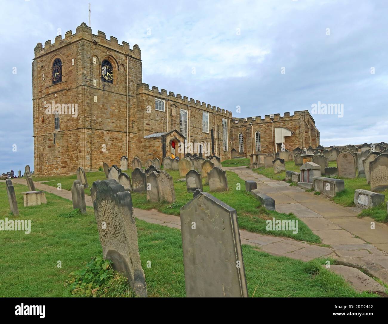 Church of St Mary - Abbey Plain, Whitby , North Yorkshire, England, UK, YO22 4JR Stock Photo