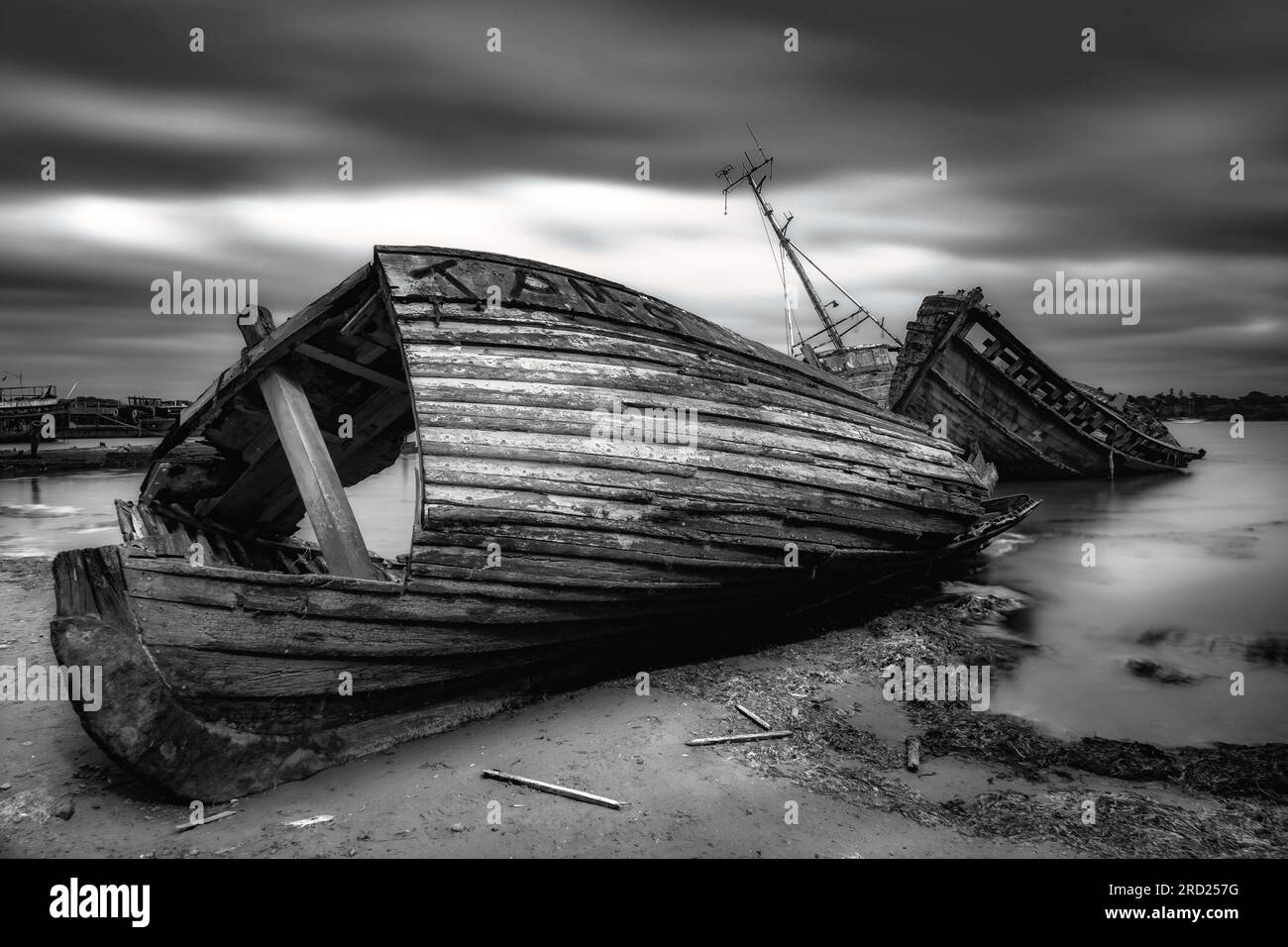 Shipwrecks old fishing boats hi-res stock photography and images - Alamy