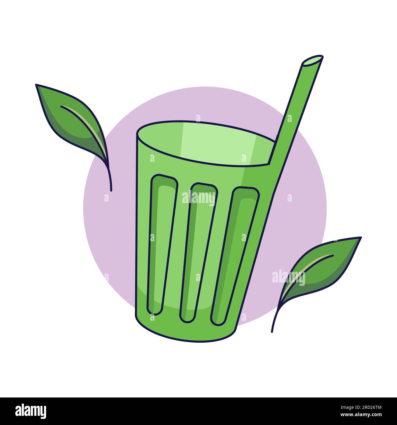 Reusable mug with drinking straw. Sustainable lifestyle, zero waste