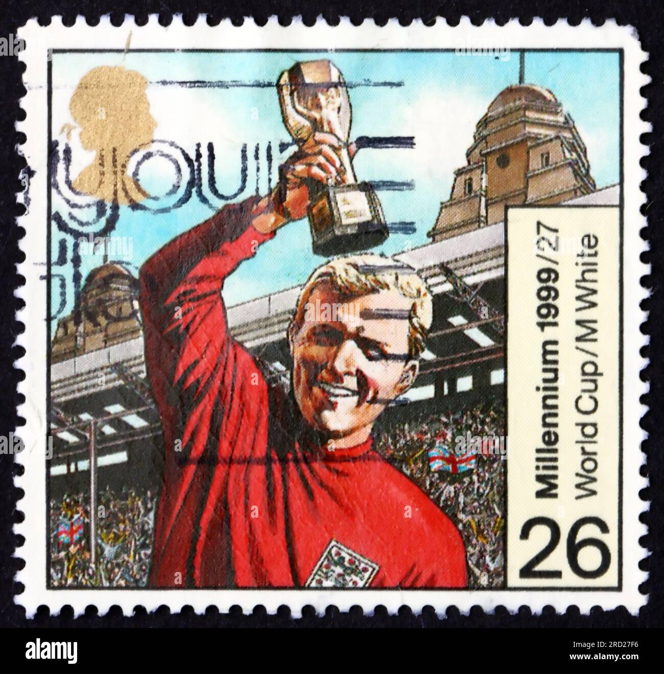Great britain circa 1999 a stamp printed in great britain shows