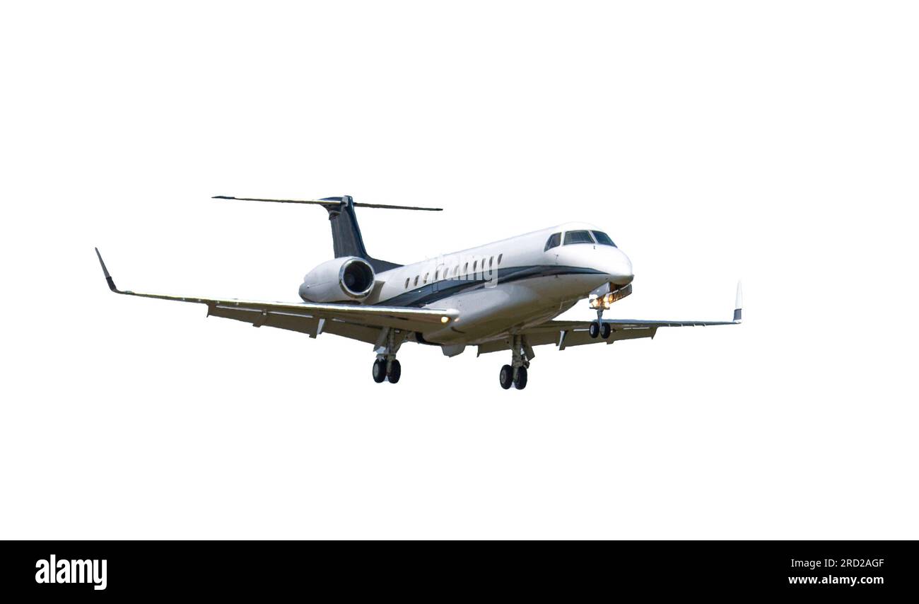 Airliner with wheels down Cut Out Stock Images & Pictures Alamy