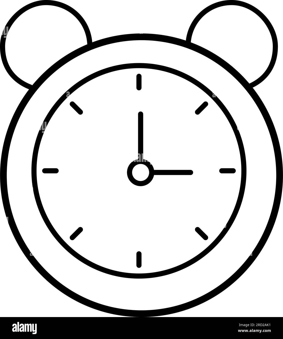 alarm icon in a trendy flat style isolated on the background. Clock