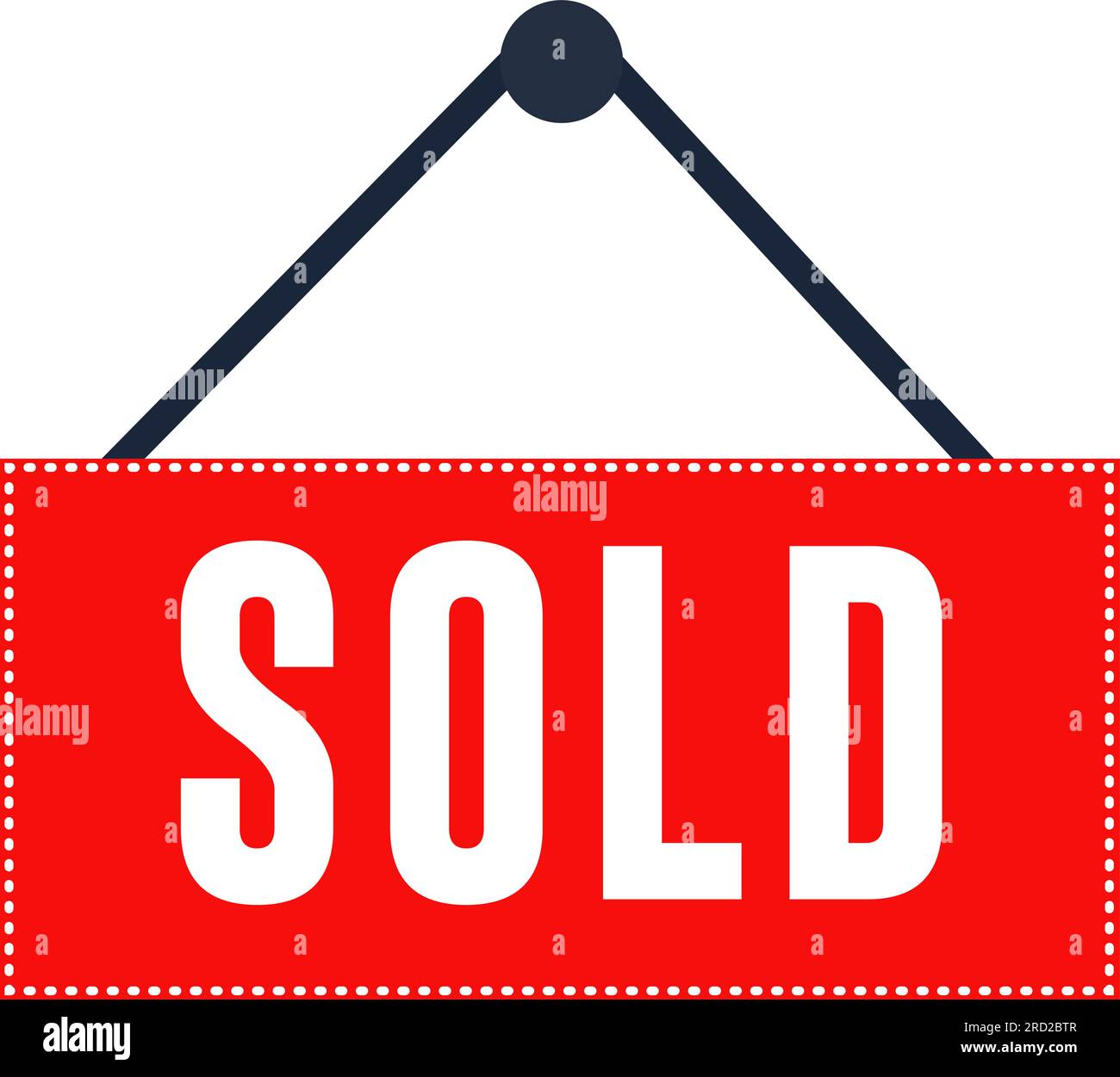 SOLD red stamp. Flat vector icon Stock Vector Image & Art - Alamy