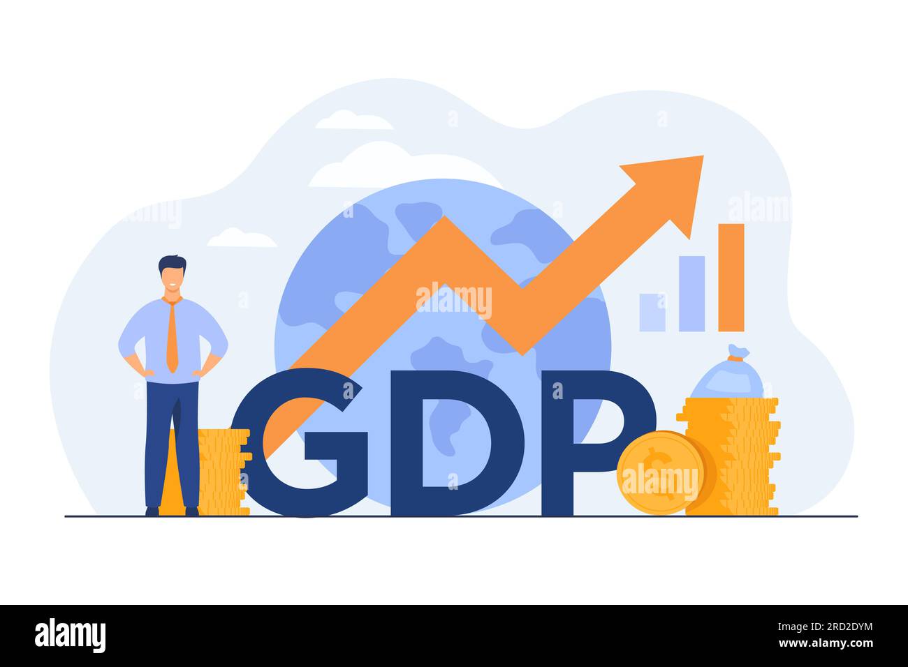 Gross domestic product concept Stock Vector