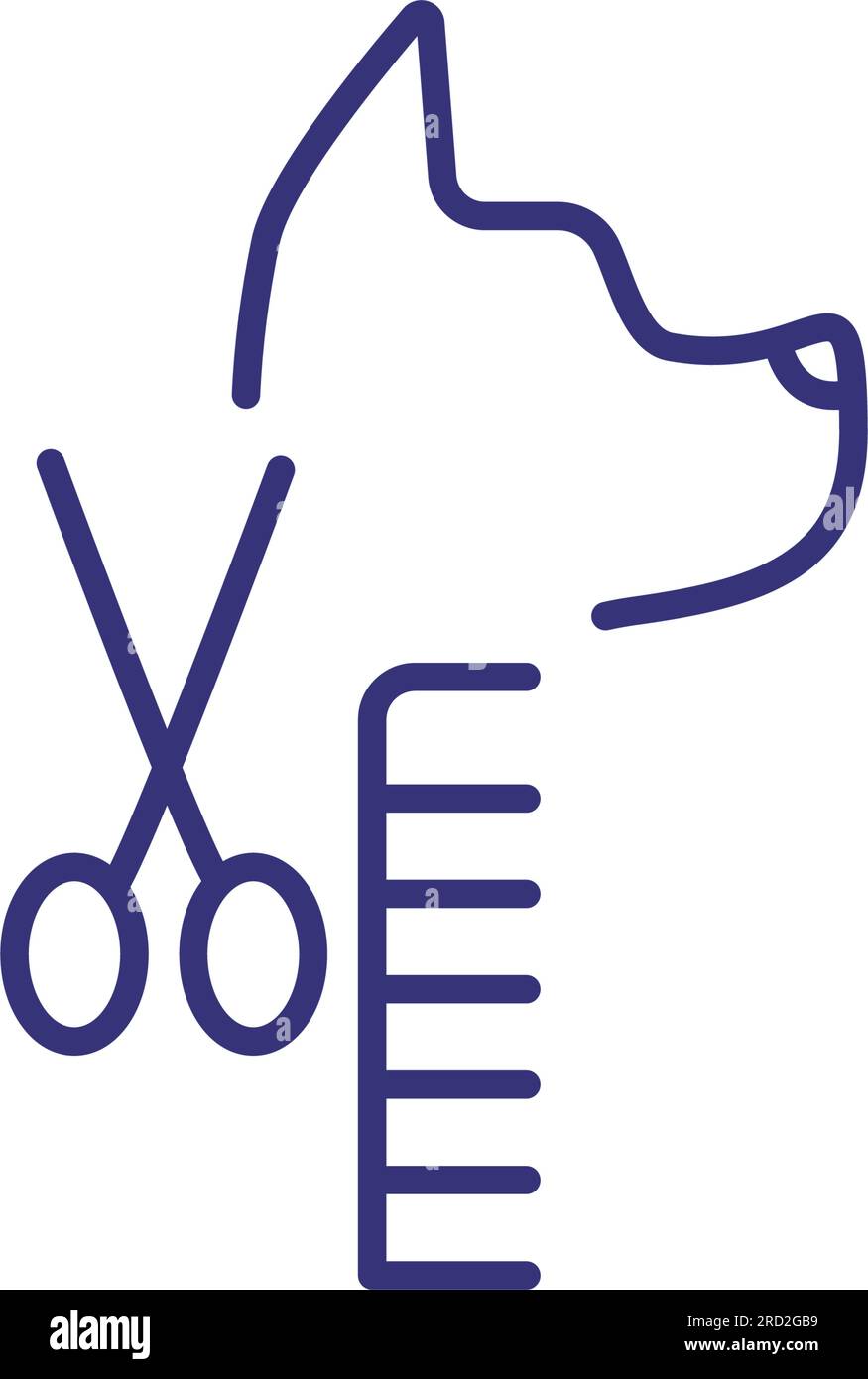 Professional dog grooming salon sign hi-res stock photography and