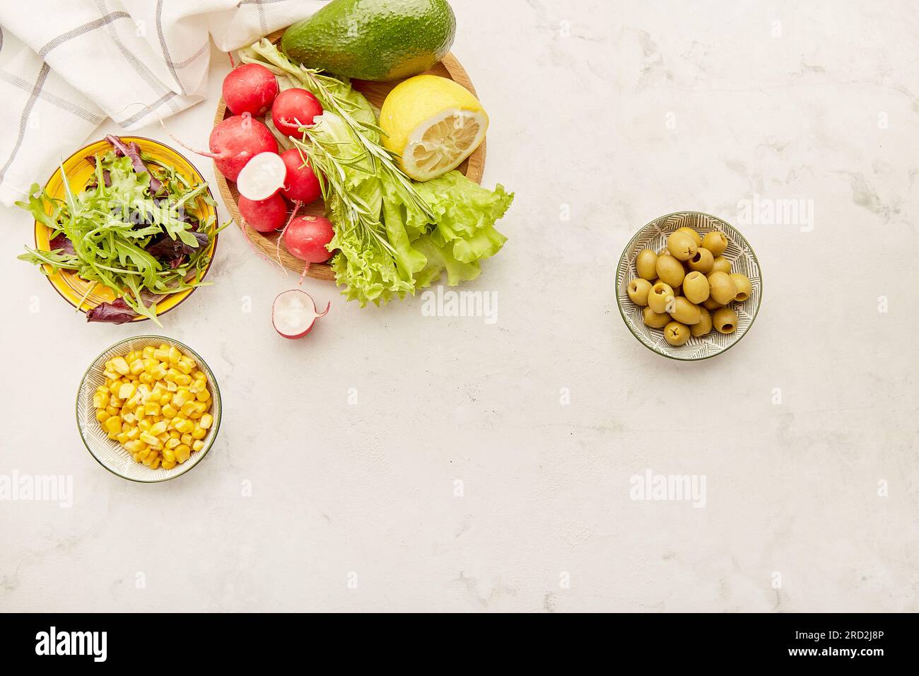 Vegan menu for low carb, FODMAP diet food. Vegetables, fruits, avocado