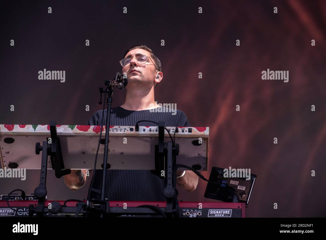 Alt-J performing at Festival Cruïlla, Barcelona 7 Jun. 2023. Photographer: Ale Espaliat Stock Photo