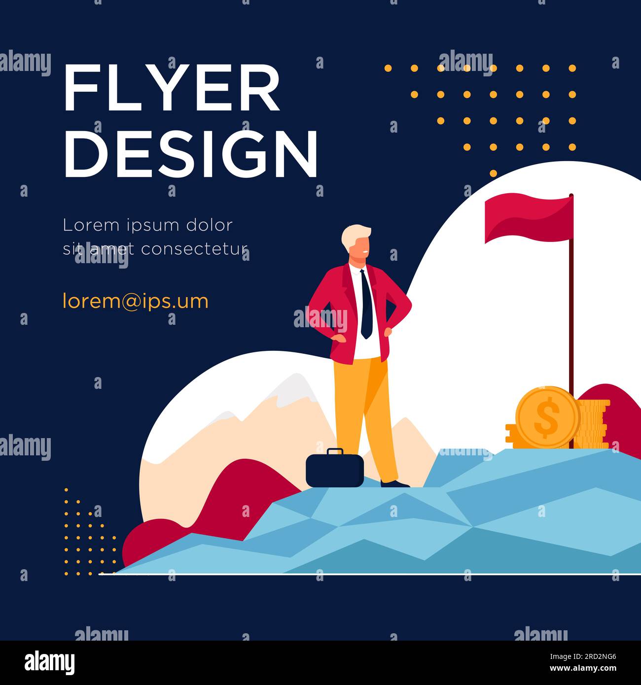 Business leader achieving goal Stock Vector Image & Art - Alamy