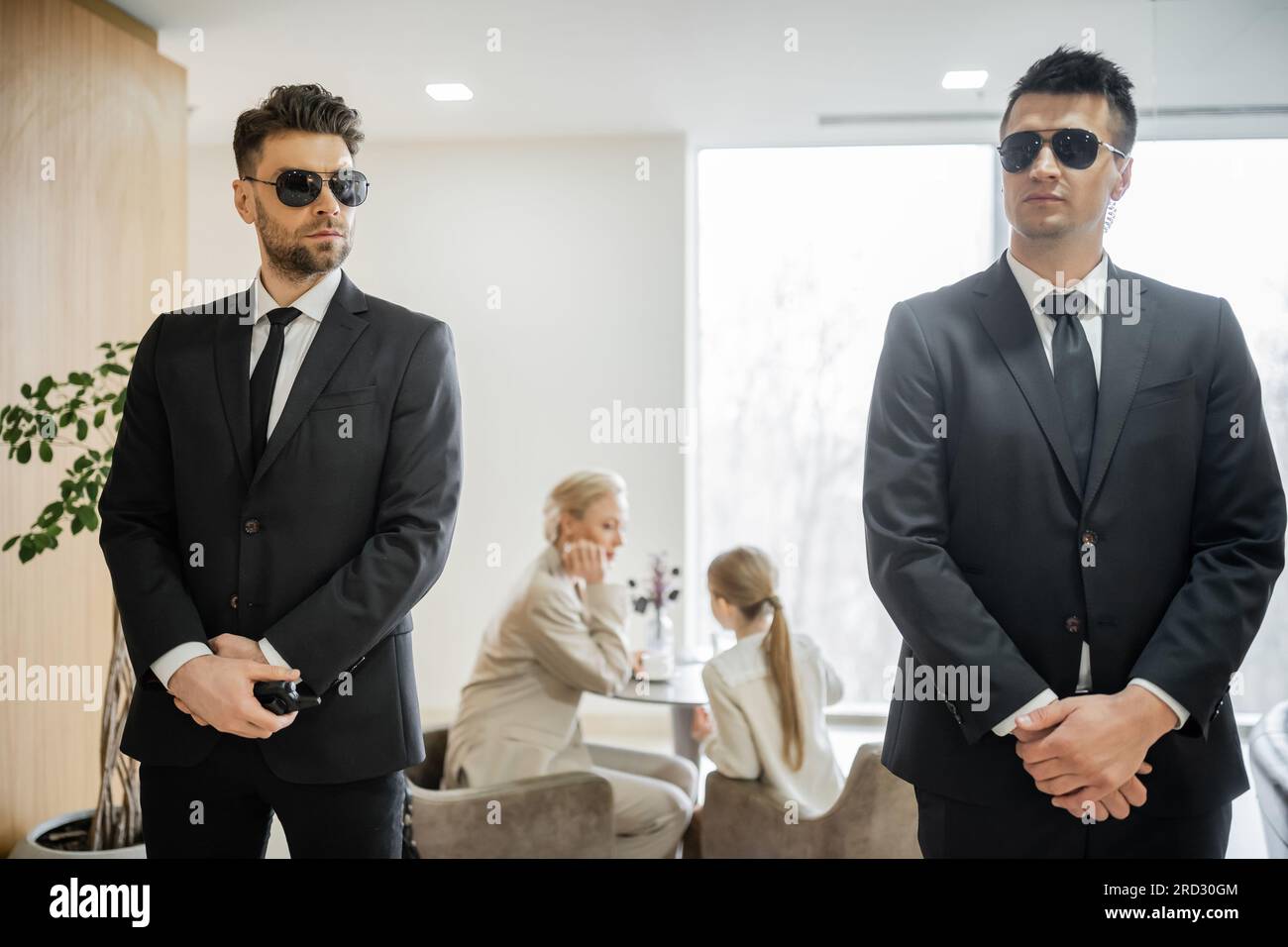 private security service, personal safety concept, good looking