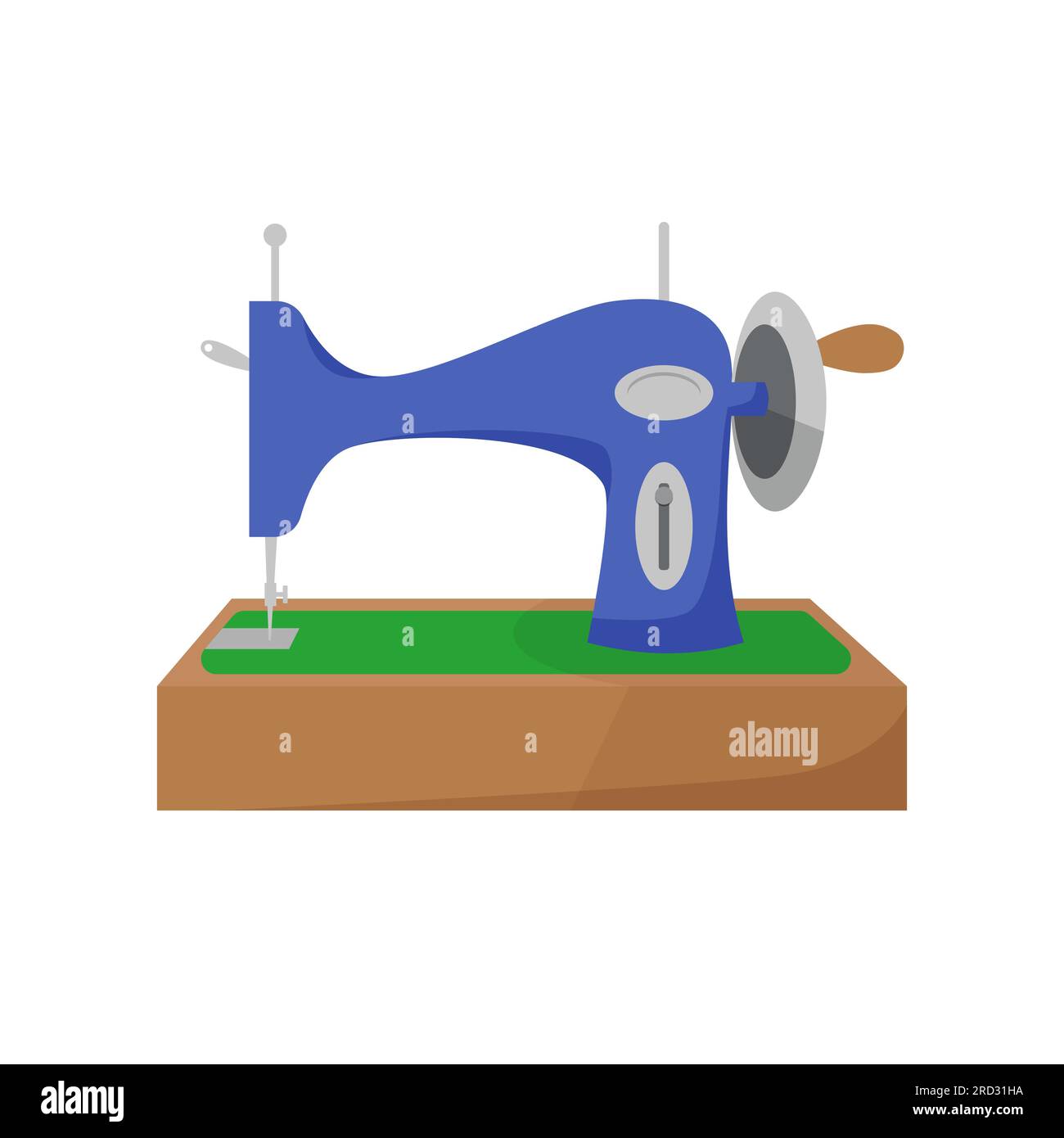 Sewing machine and craft supplies. Stock Vector by ©masha_tace 64599877
