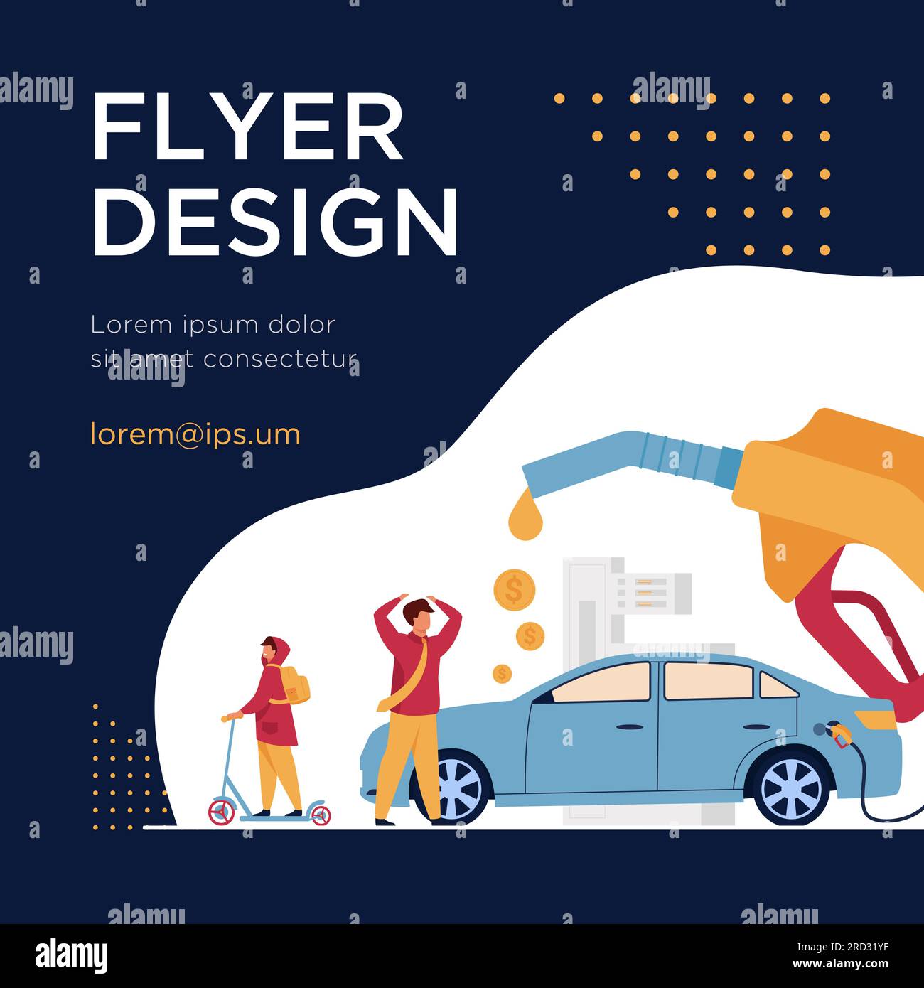 Getting gasoline Stock Vector Images Alamy