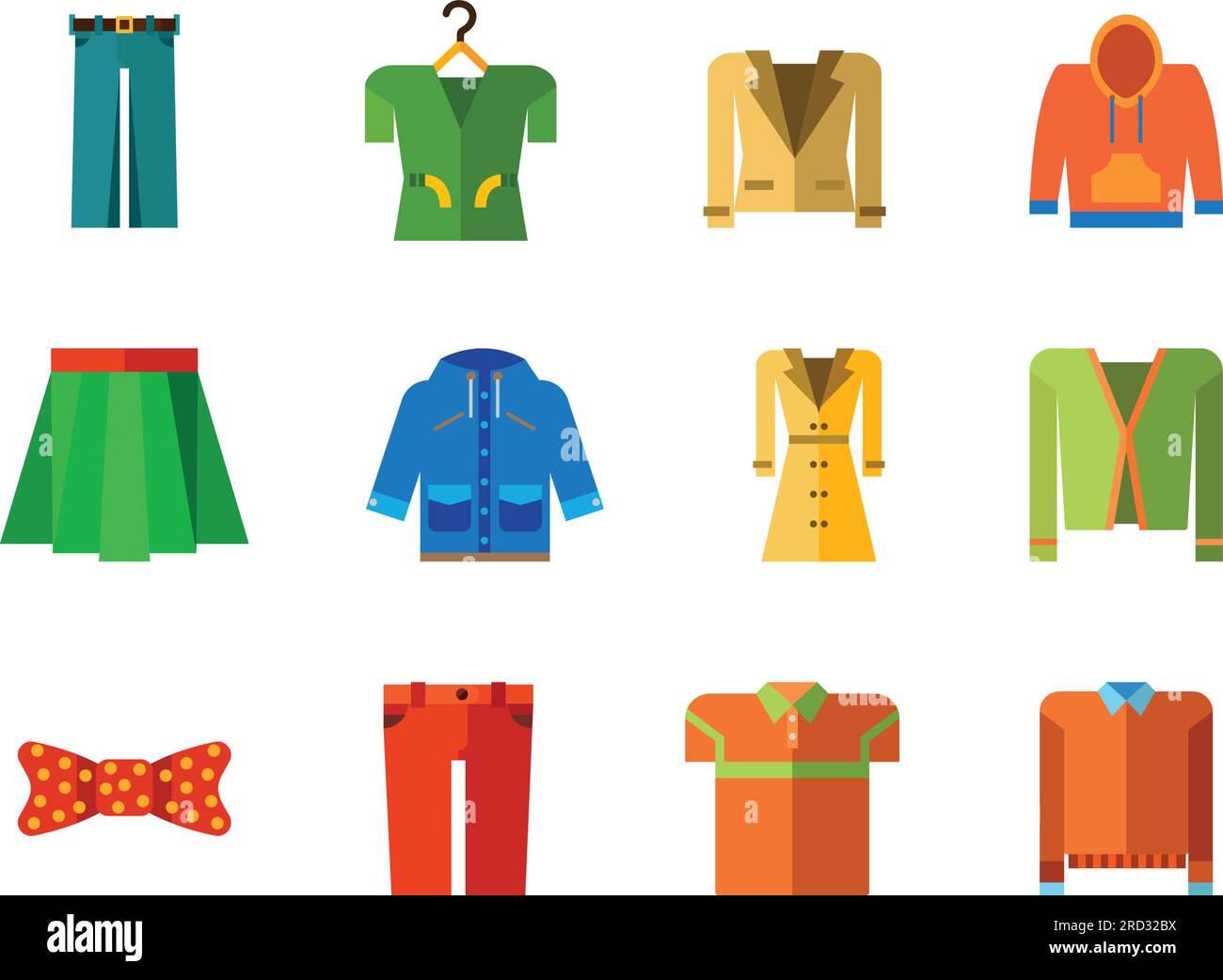 Clothes Icon Set Stock Vector Image & Art - Alamy