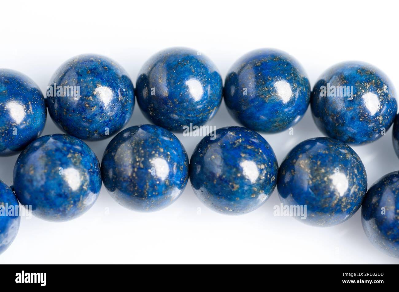 Necklace made of natural stone in navy blue color Stock Photo Alamy