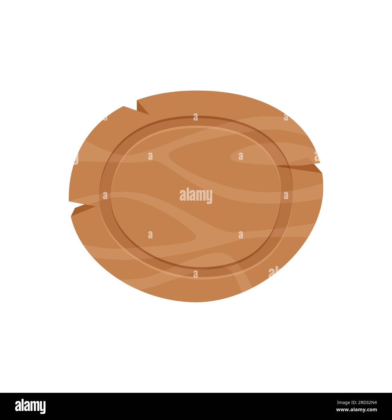 Oval wooden cut illustration Stock Vector Image & Art Alamy