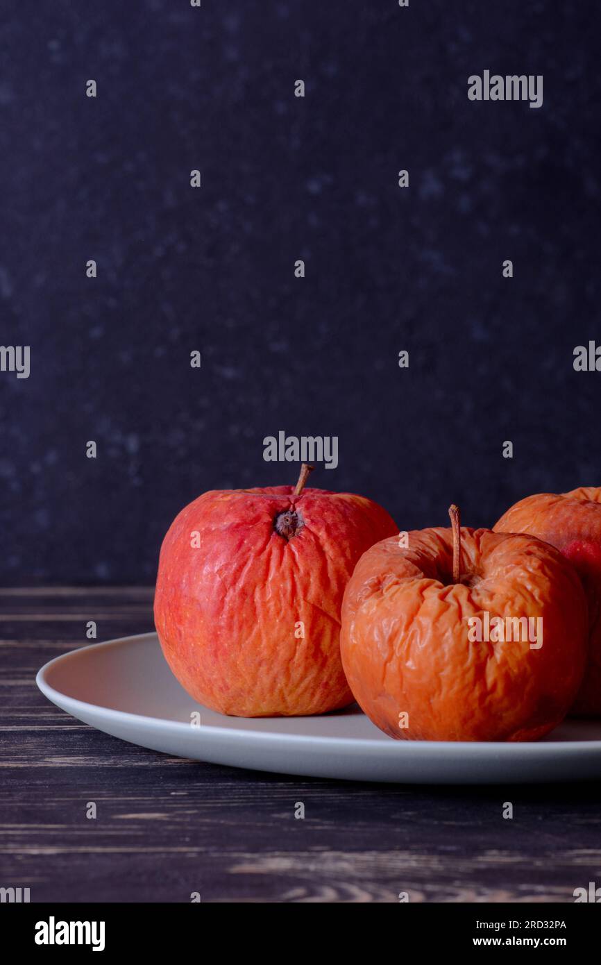 Rotten apple as a concept of corruption. Concept of bad people in ...