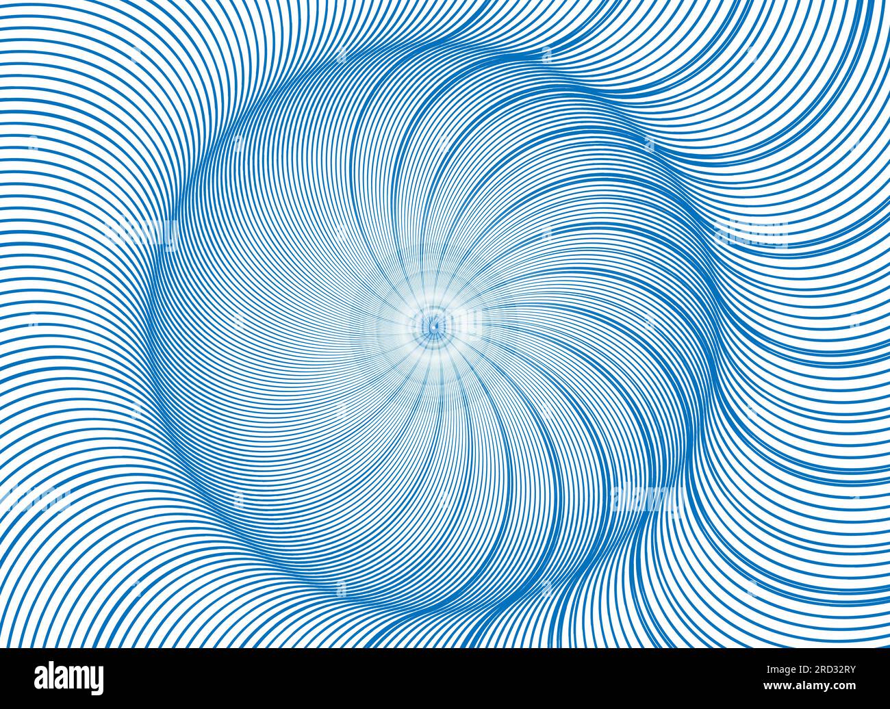 Blue Twirl Sunburst Pattern Abstract Background. Ray. Radial. Vector Illustration Stock Vector
