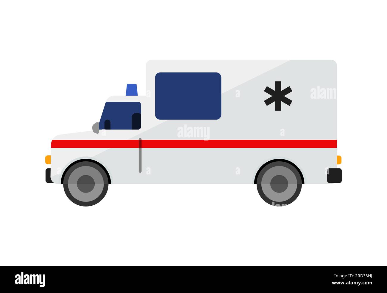 Ambulance car illustration Stock Vector Image & Art - Alamy
