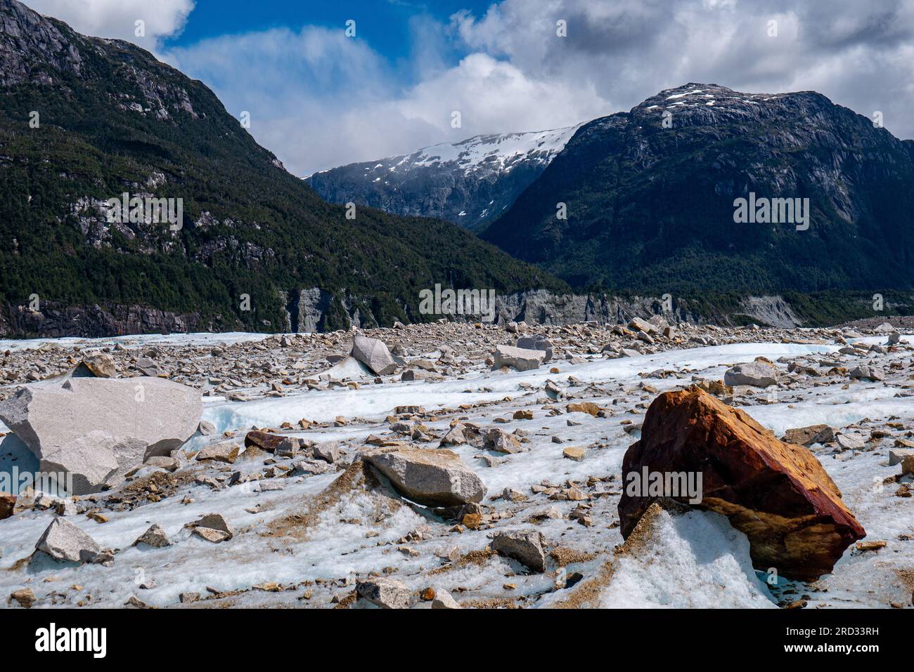 patagonian glacier Stock Photo