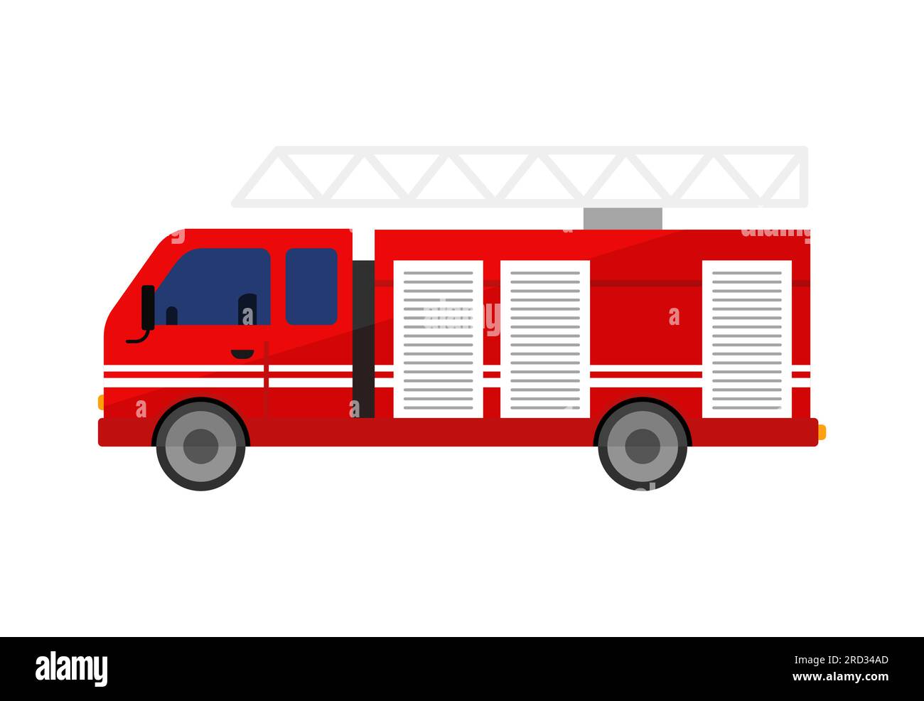 Red fire apparatus illustration Stock Vector Image & Art - Alamy