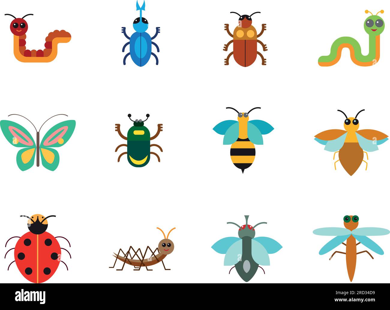 Beetle Icon Set Stock Vector Image & Art - Alamy