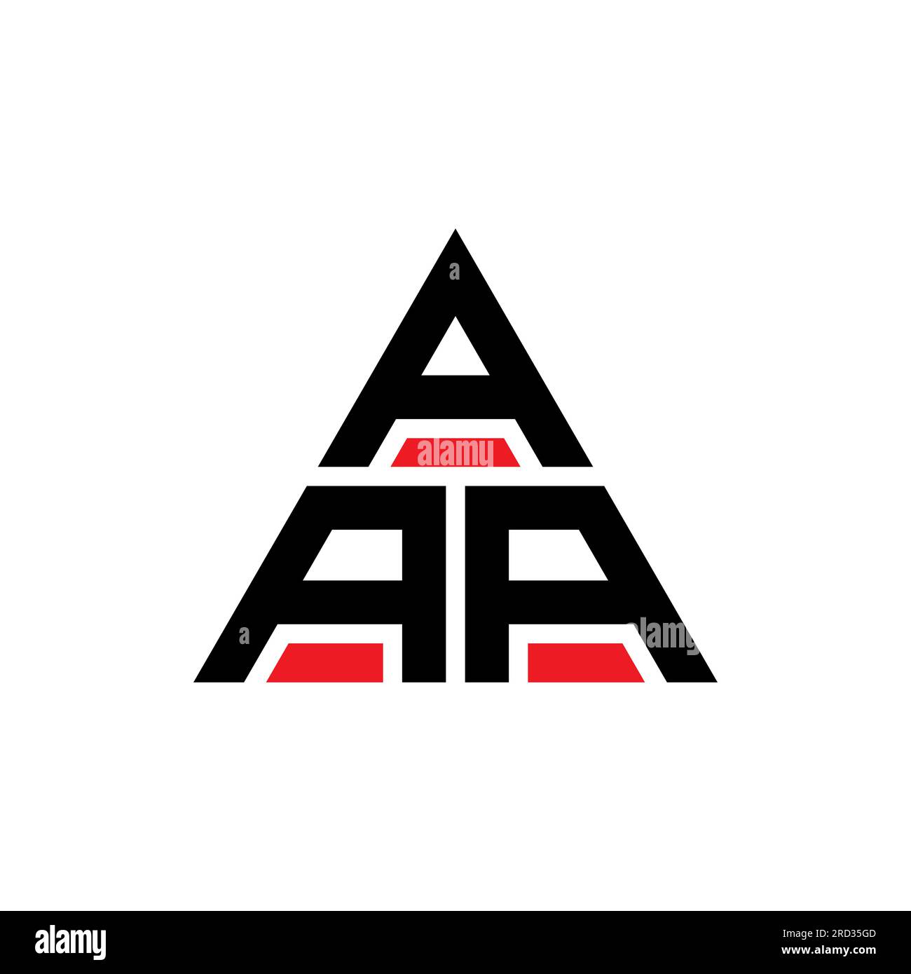 AAA triangle letter logo design with triangle shape. AAA triangle logo ...